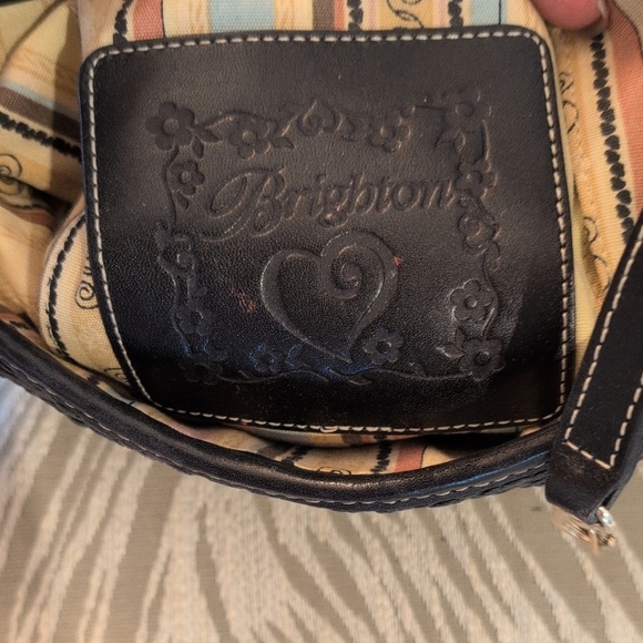 Brighton Black and Tan Woven Handbag With Hang Tag - Picture 2 of 12